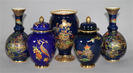 5 pieces of Carlton Mikado Pattern